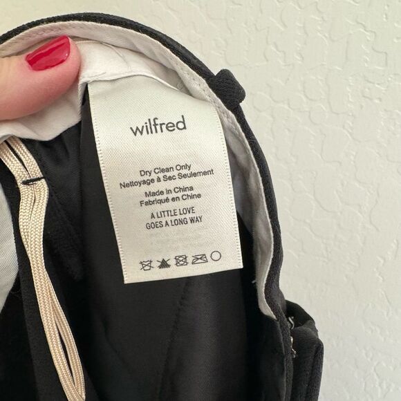 Aritzia Wilfred Essie black trouser pants size 0 - Picture 8 of 9